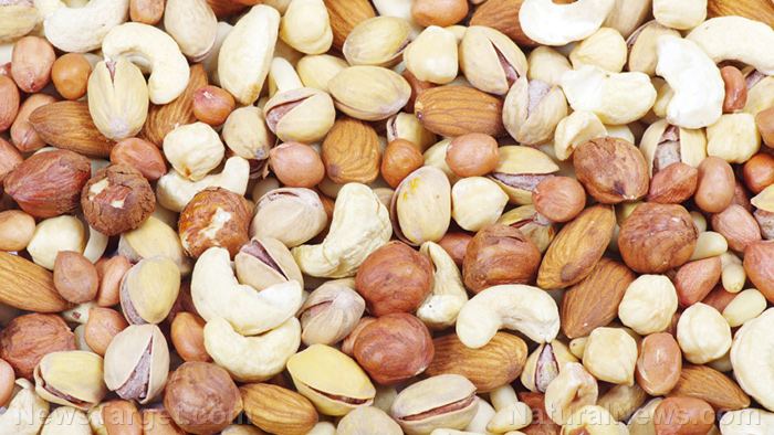 Lower your risk for heart disease when you make peanuts and tree nuts a regular part of your diet