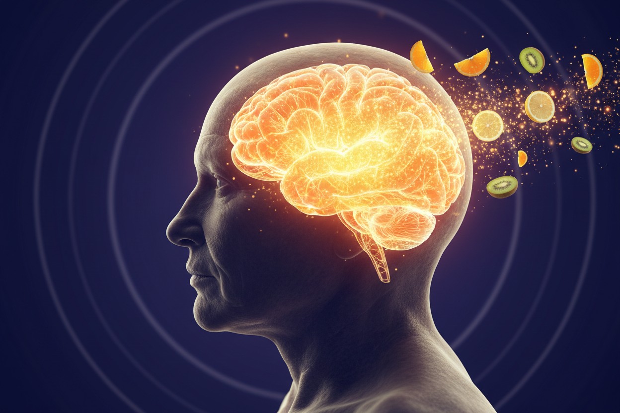Study Links Higher Vitamin C Levels to Better Brain Structure in Older Adults